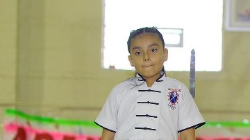 Tiffany Gaona tiene 7 años de edad y lleva tres años practicando artes marciales.
