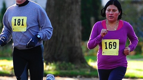 Miriam López completó su primer maratón y asegura que la experiencia es única y para repetirla.