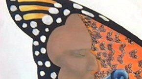 Algunas de las 75 mariposas que formarán parte del mural de Héctor Duarte 'Mariposas Migrantes'.