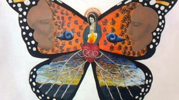 Algunas de las 75 mariposas que formarán parte del mural de Héctor Duarte 'Mariposas Migrantes'.
