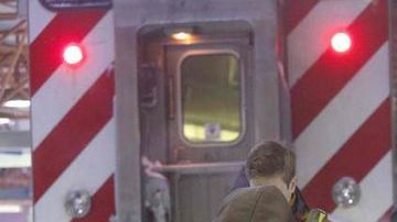 Pasajeros de Metra llegan a la estación de la calle LaSalle, en el centro de Chicago.