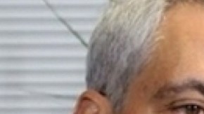 Presidente Obama(der.) y alcalde de Chicago Rahm Emanuel (izq.)