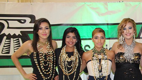 (De Der. a Izq.) Stephany Castañeda Beltrán, 20 años, Jovana Nereida Padilla, 20 años, Vanessa Flores, 25 años, Kayla Ángel, 17 años, Melissa López, 20 años, Naomi Alvarado, 17 años, y Tania Reyes, 20 años.