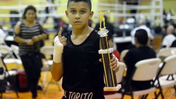 Mario ‘Torito’ Rodríguez fue uno de los ganadores de la noche de boxeo en Joliet.