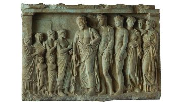 Una escultura de Asklepios, el Dios de la medicina, forma parte de la exhibición más grande de artefactos de la Grecia antigua en EEUU, que ahora se encuentra en el Field Museum.