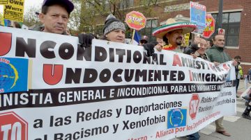 La Alianza por los Derechos de los Inmigrantes pidió una amnistía incondicional para todos los indocumentados en el Día Internacional del Trabajo.