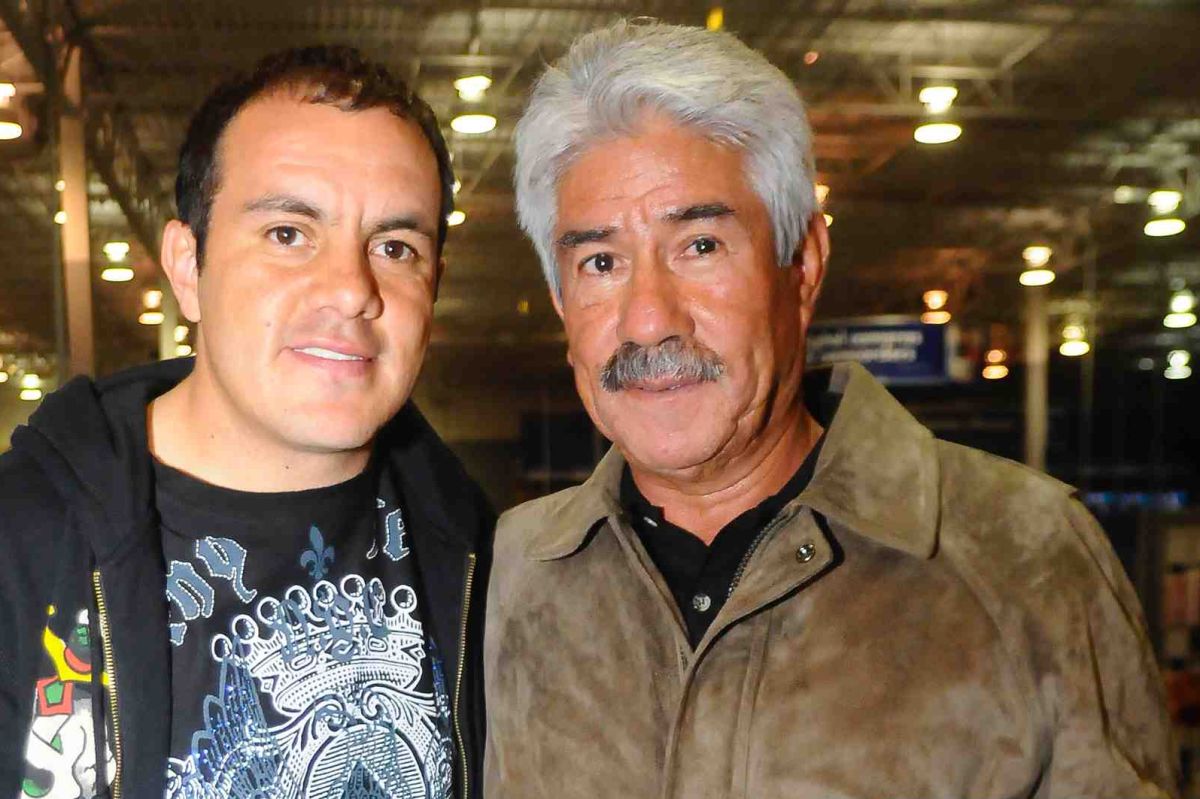Cuauhtémoc Blanco y Ángel ‘Coca’ González. (Javier Quiroz / La Raza)