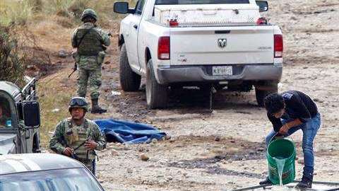 Enfrentamientos entre huachicoleros en Puebla. EFE