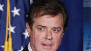 El presidente Donald Trump y su exjefe de campaña, Paul Manafort.