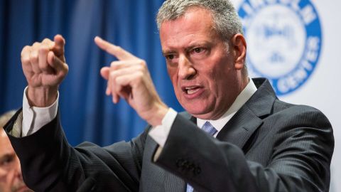 NYC Mayor De Blasio Discusses Legionnaire's Disease Outbreak In The Bronx