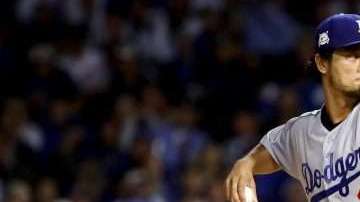 El abridor japonés de los Dodgers Yu Darvish buscará en Minute Maid Park darle la ventaja a su equipo en la Serie Mundial frente a los Astros de Houston.  (Foto: Jonathan Daniel/Getty Images)