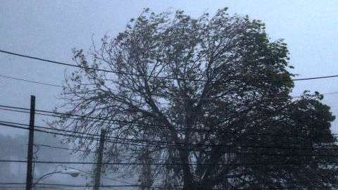 Inundaciones causadas por el huracán en Fajardo, al este de Puerto Rico.