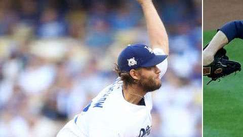 Clayton Kershaw se mide a Dallas Teuchel en la Serie Mundial. Getty Images.