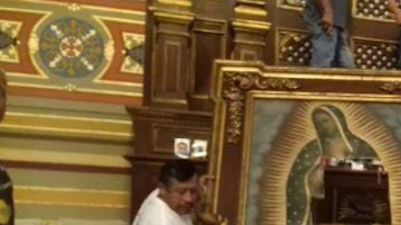 La mujer entró en la Catedral por la mañana y con un marro destruyó el óleo.