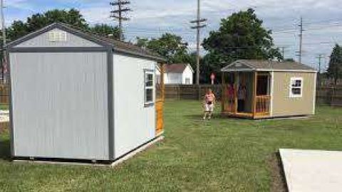 Casas para personas sin hogar.