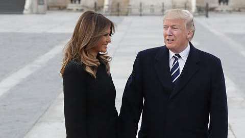 La diferencia entre Melania y Donald Trump es de 23 años.