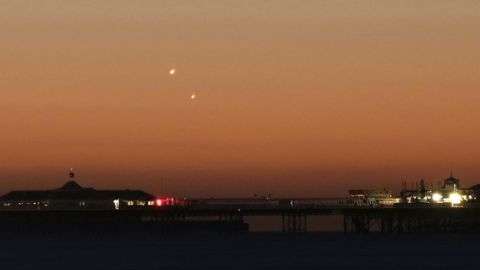 En Reino Unido se mostraron en todo su esplendor 40 minutos antes del amanecer.