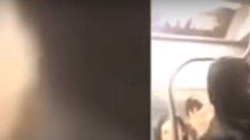 El hombre de origen latino defendió a la mujer y obligó a que el agresor se bajara del tren