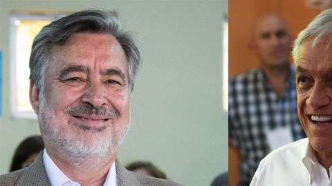 Piñera y Guillier deberán disputarse la presidencia en diciembre próximo. / Getty