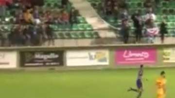 El árbitro pitó el final del partido, justo cuando el balón entraba a la potería