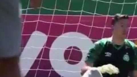 El portero Jackson Follmann volvió a entrenarse con el Chapecoense.