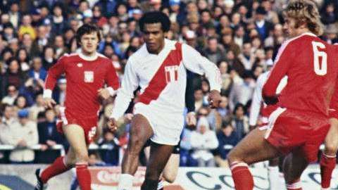 Teófilo Cubillas en el mundial de 1978.  STAFF/AFP/Getty Images