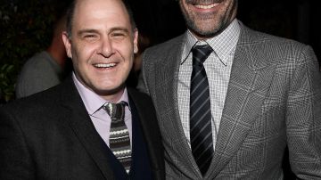 En la imagen el creador de 'Mad Men', Matthew Weiner y su protagonista el actor Jon Hamm.