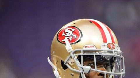Marquise Goodwin de los  San Francisco 49ers enfrentó una tragedia el fin de semana pasado. (Foto: Hannah Foslien/Getty Images)