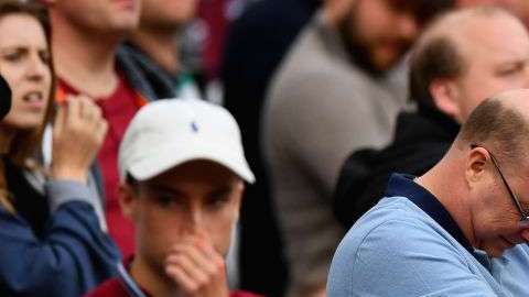 Los hinchas de West Ham están desesperados.  Dan Mullan/Getty Images