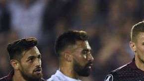 El árbitro de Lanús-River fue Wilmar Roldán.  EITAN ABRAMOVICH/AFP/Getty Images