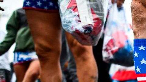 El colorido de los corredores del maratón de Nueva York. JEWEL SAMAD/AFP/Getty Images
