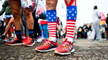 El colorido de los corredores del maratón de Nueva York. JEWEL SAMAD/AFP/Getty Images
