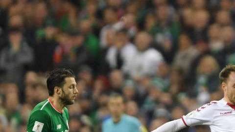 Un inspirado Christian Eriksen selló el pase de Dinamarca.  Mike Hewitt/Getty Images