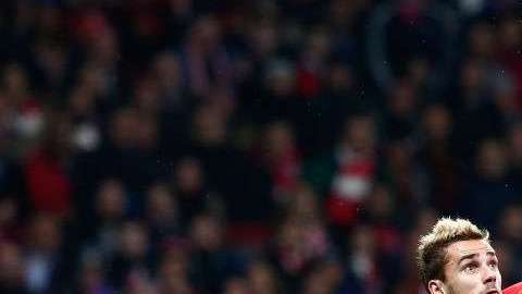 El momento de la tijera de Antoine Griezmann . Gonzalo Arroyo Moreno/Getty Images