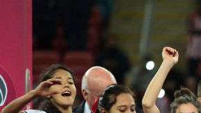 Las campeonas de Chivas femenil. Alfredo Moya/Jam Media/Getty Images