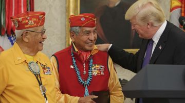 El presidente Trump causó polémica por su comentario sobre "Pocahontas".