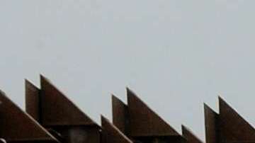 A US Border Patrol vehicle drives along