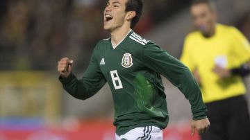 Hirving Lozano anotó dos goles, en el empate 3-3 de México ante Bélgica en Bruselas