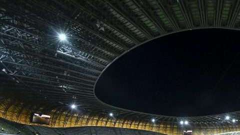 Interior del Gdansk Stadion donde la selección mexicana se enfrenta este lunes contra Polonia. (Foto: Imago7/Etzel Espinosa)