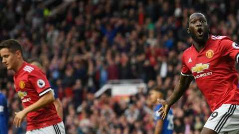 El belga Romelu Lukaku del Manchester United. Getty Images