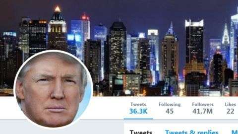 Donald Trump usa Twitter activamente para promocionar sus políticas y atacar a sus oponentes.