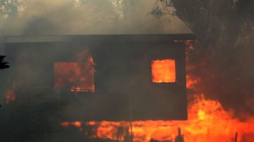 El devastador incendio Creek en San Fernando. Aurelia Ventura/ La Opinion