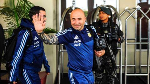 El entrenador de la selección de Argentina Jorge Sampaoli. EFE