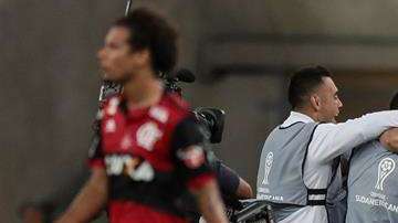 Los jugadores de Independiente celebran en Maracaná. EFE
