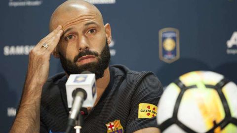 El defensa argentino del FC Barcelona Javier Mascherano podría ser traspasado al Hebei Fortune chino en los próximos días. (Foto: EFE)