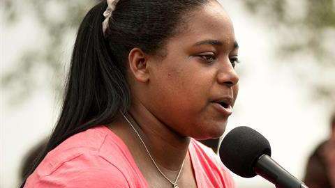 Erica Garner se convirtió en una activista de los derechos de la comunidad afroamericana.