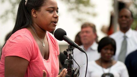 Erica Garner se convirtió en una activista de los derechos de la comunidad afroamericana.