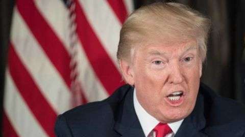 El presidente Trump volvió a criticar a la prensa.