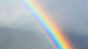 Usualmente, los arcoíris duran un máximo de una hora.