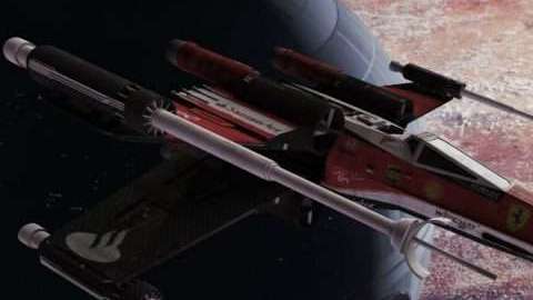 Un Ferrari luchando en otras galaxias.